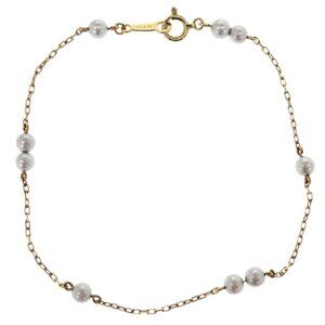 Mikimoto Bracelet 18K Pearl Gold Jewelry 155836